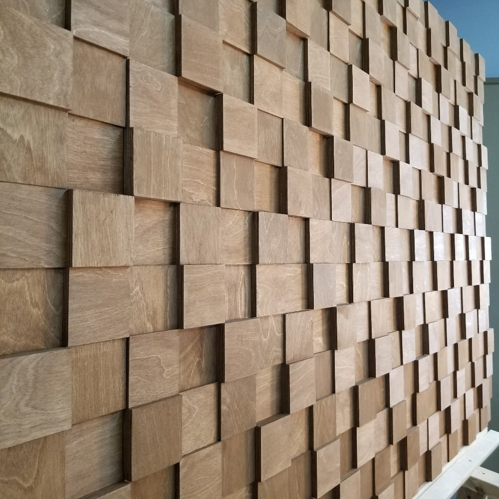 wood cube wall art, wood cube art, wooden cube art, 3D wall wood slats ,3D Wooden Cube Panel, Wooden Wall Tiles for Living Room, Wall Art CraftivaArt