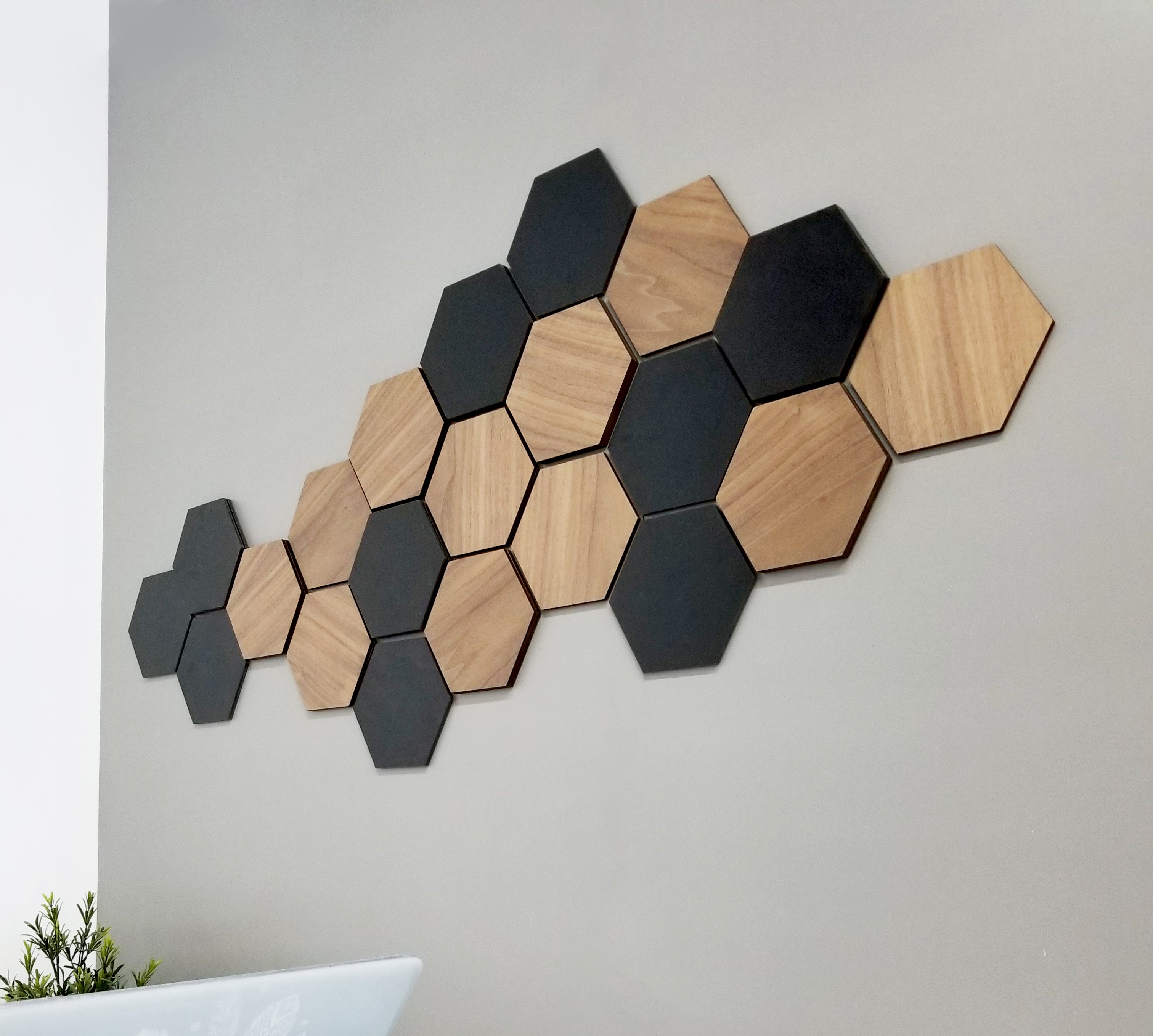 Modern 3D Hexagon Honey Comb Panel