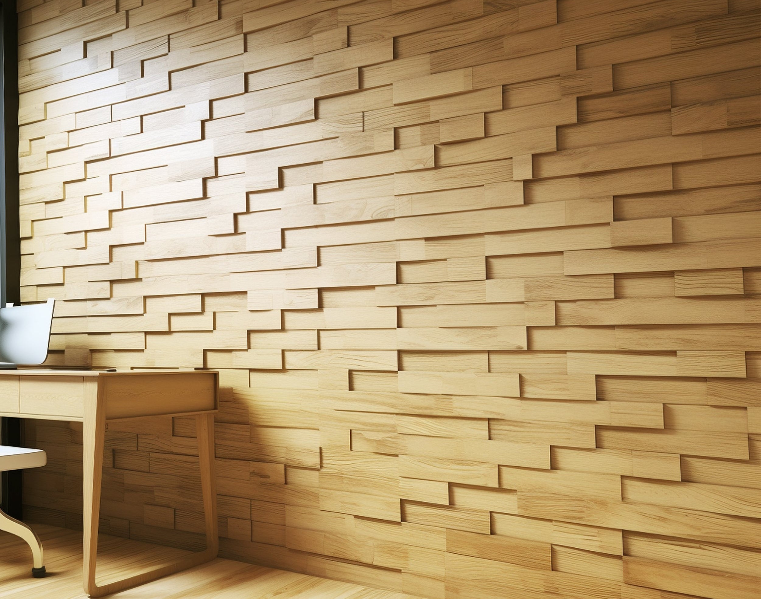 Acoustic wooden Bricks natural