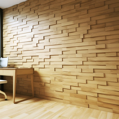 Acoustic wooden Bricks natural