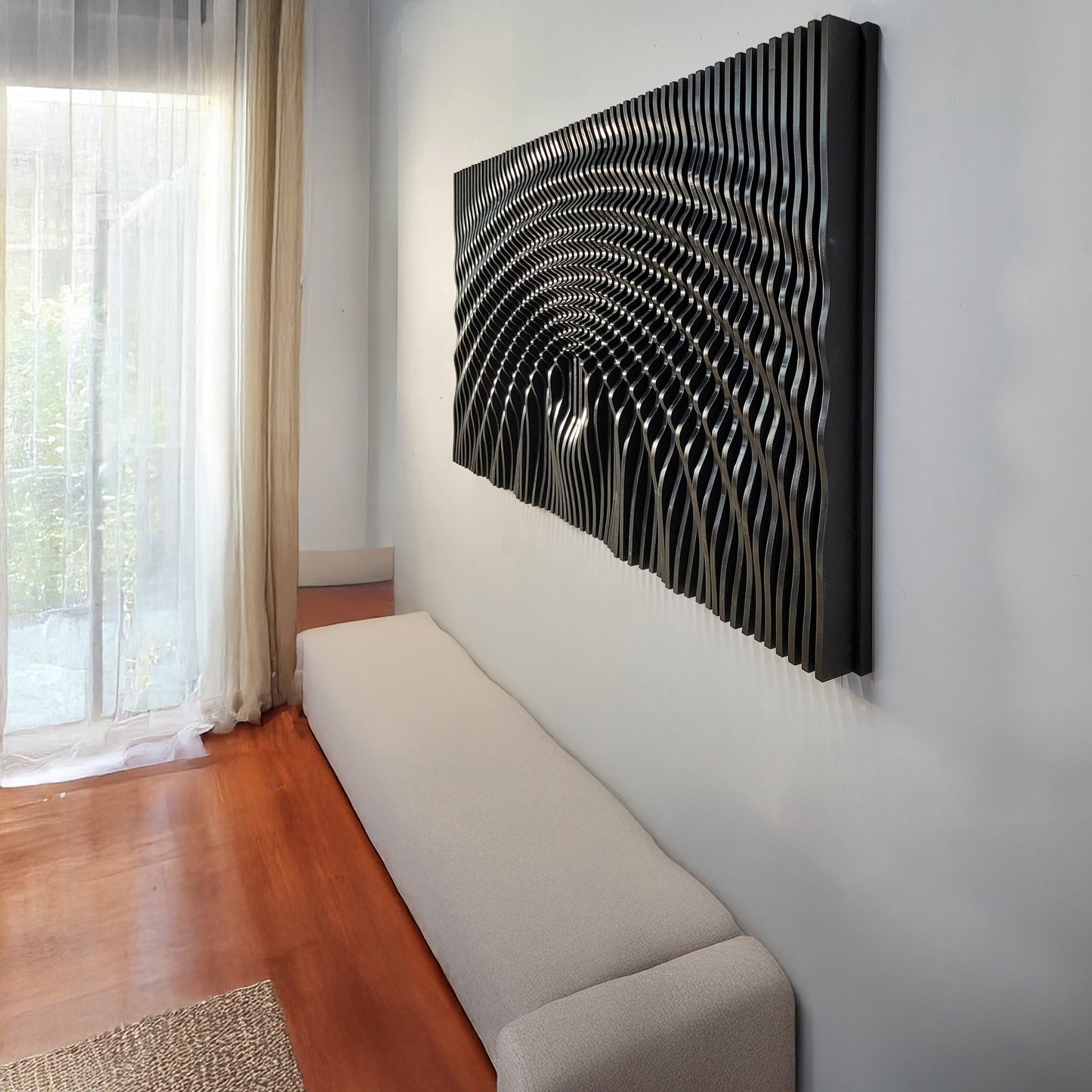 Modern 3D Wall Art – Geometric Sculptures for Unique Home Décor