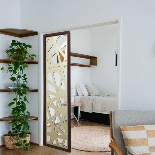 Gold Privacy Partition, Room Divider