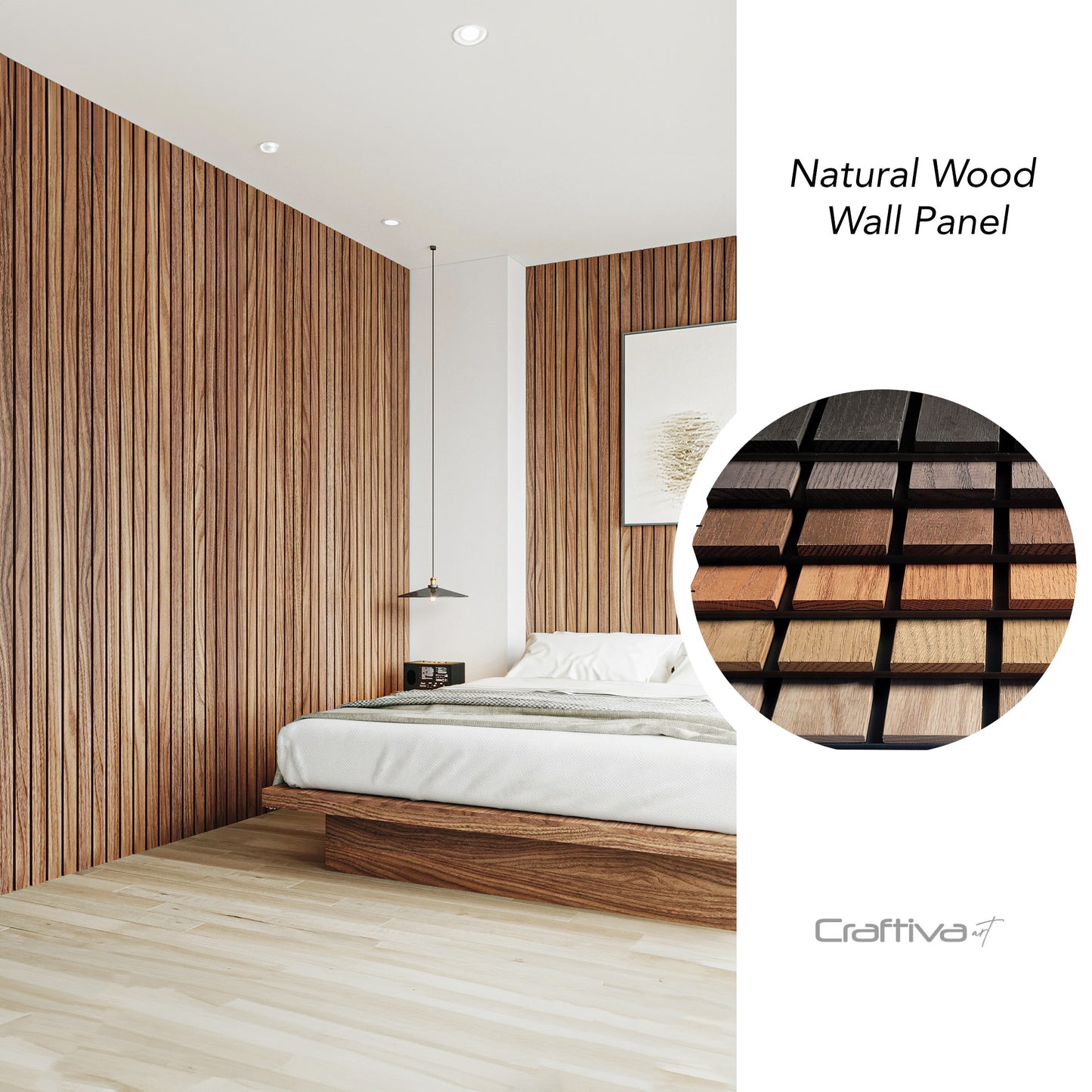 Accent Wall Wood Slat, Wood Slat Wall,3D Wooden Wall art