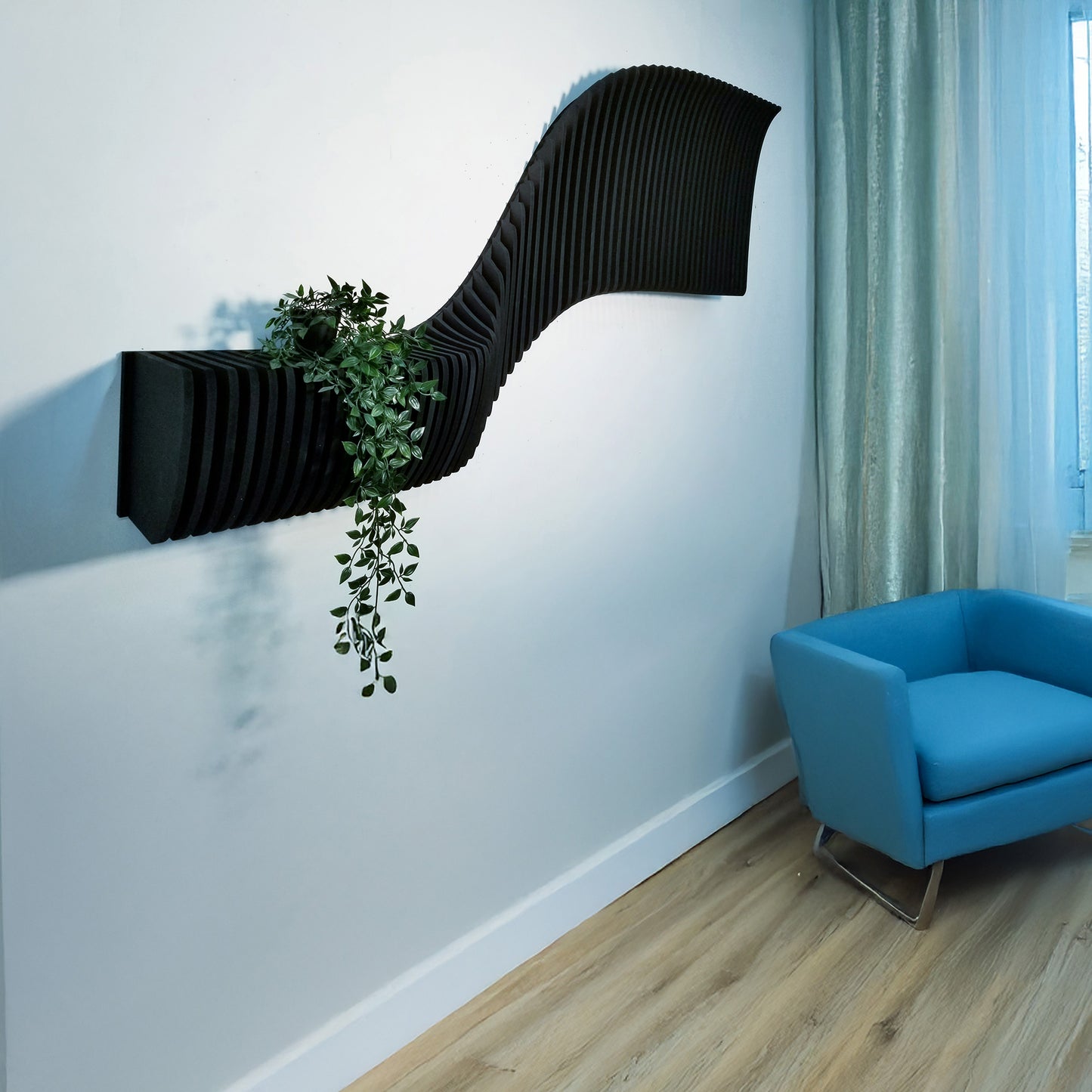 Parametric Wall Floating Shelf, Wall Mounted Shelf