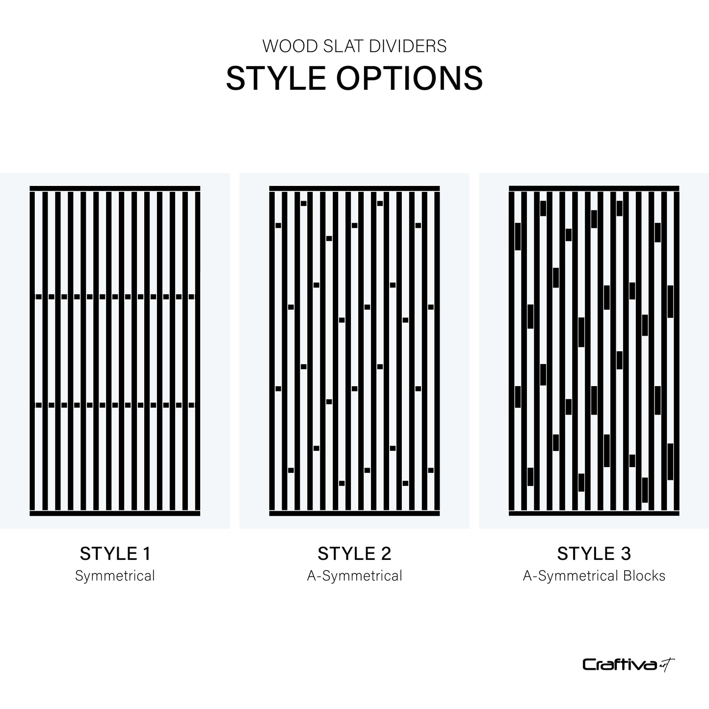 Customizable Slatted Partition Wall