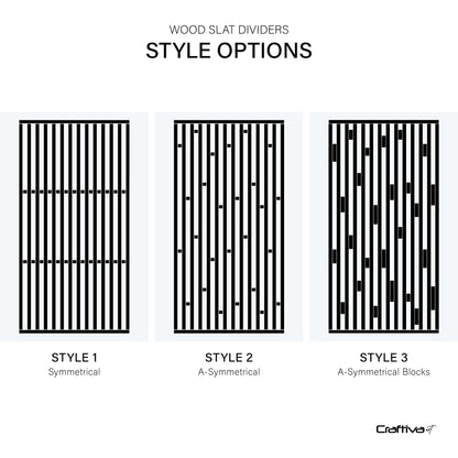 Customizable Slatted Partition Wall