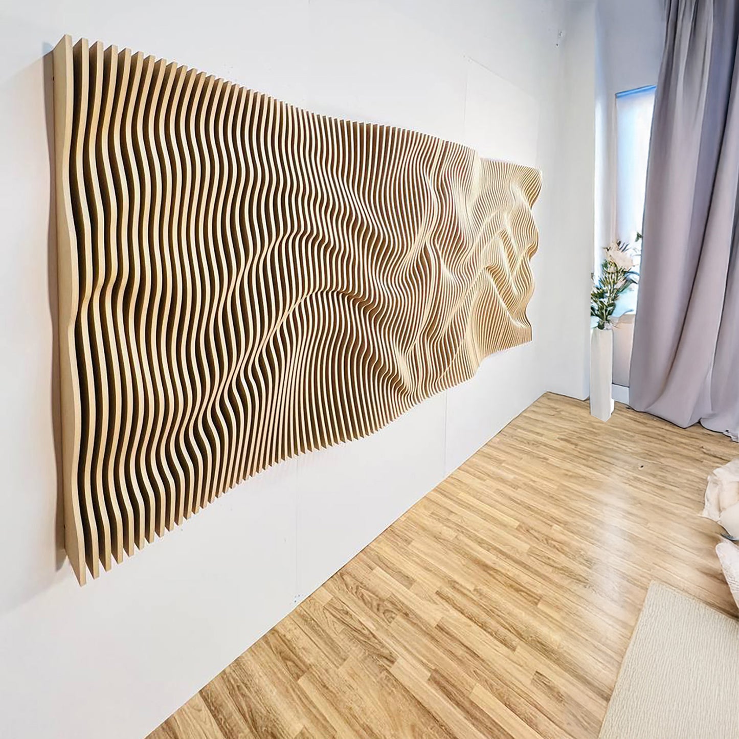 Wooden  Parametric wall art 