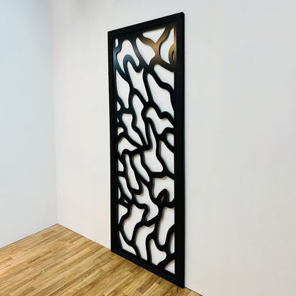 Black Custom-Made  Wall Panel Privacy Partition