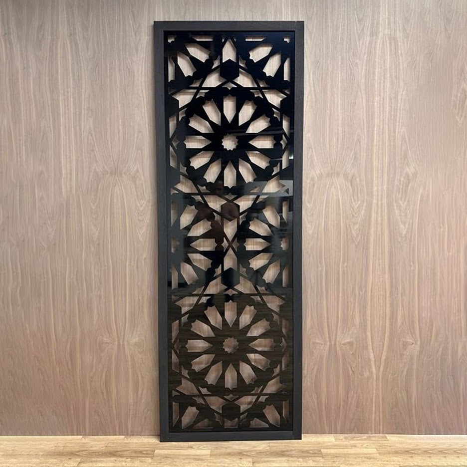 Black Custom-Made  Wall Panel Privacy Partition