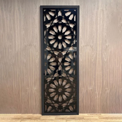 Black Custom-Made  Wall Panel Privacy Partition