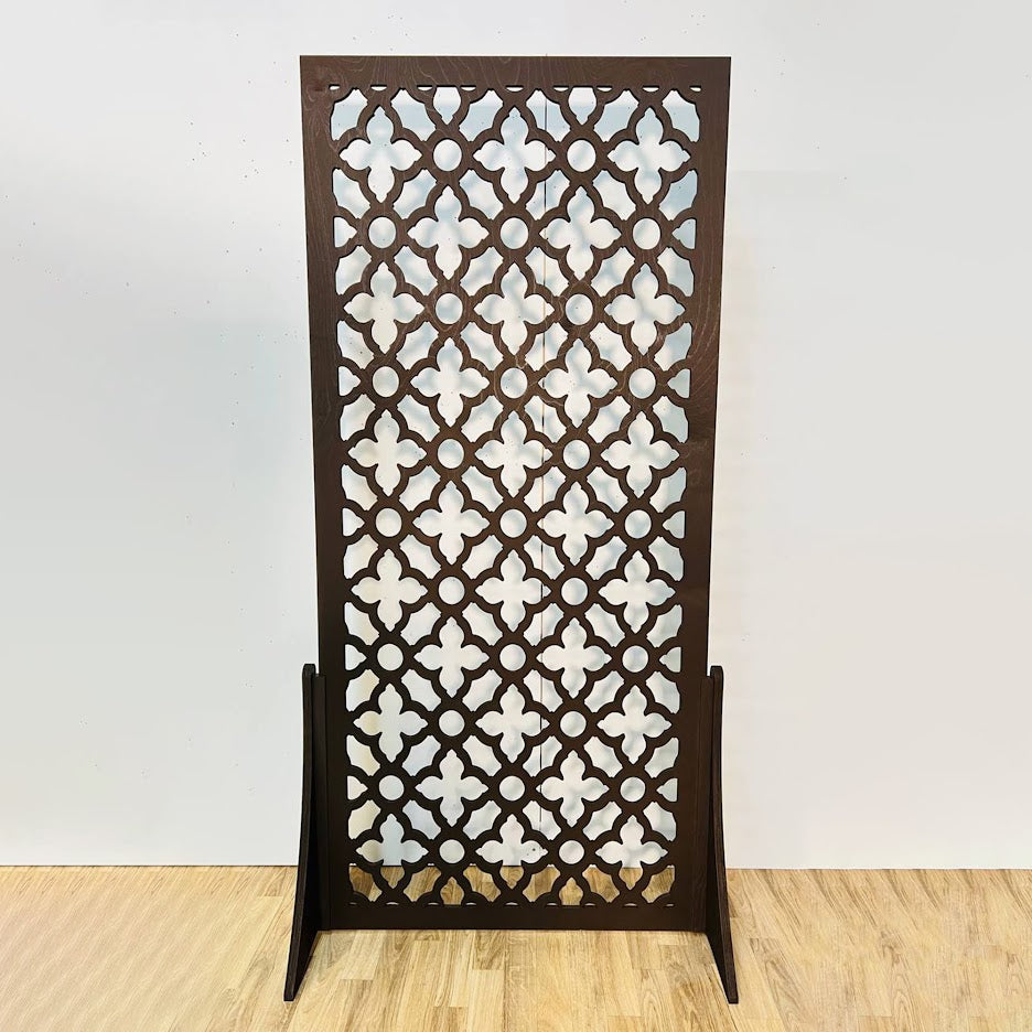 Dark Brown Privacy Divider