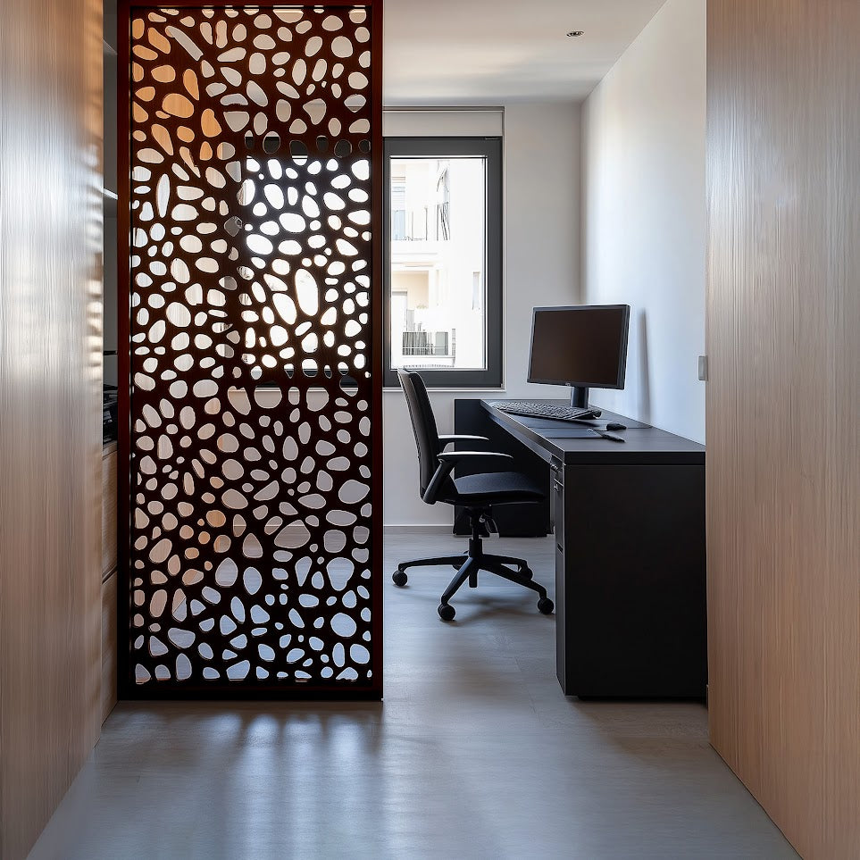 Dark Brown Privacy Divider