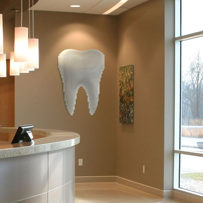 3D parametric tooth wall decor