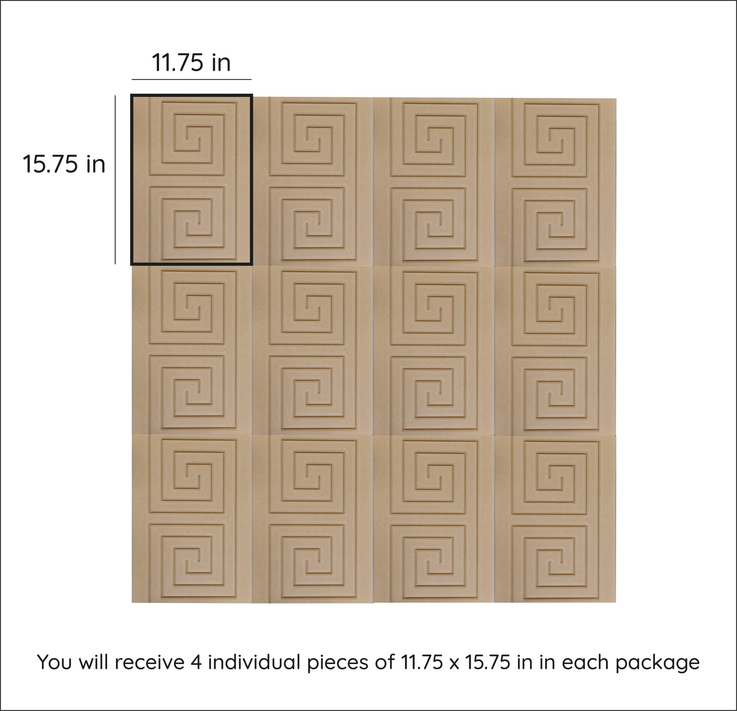 Akustische 3D-MDF-Platte, 3D-Akzentwand aus Holz