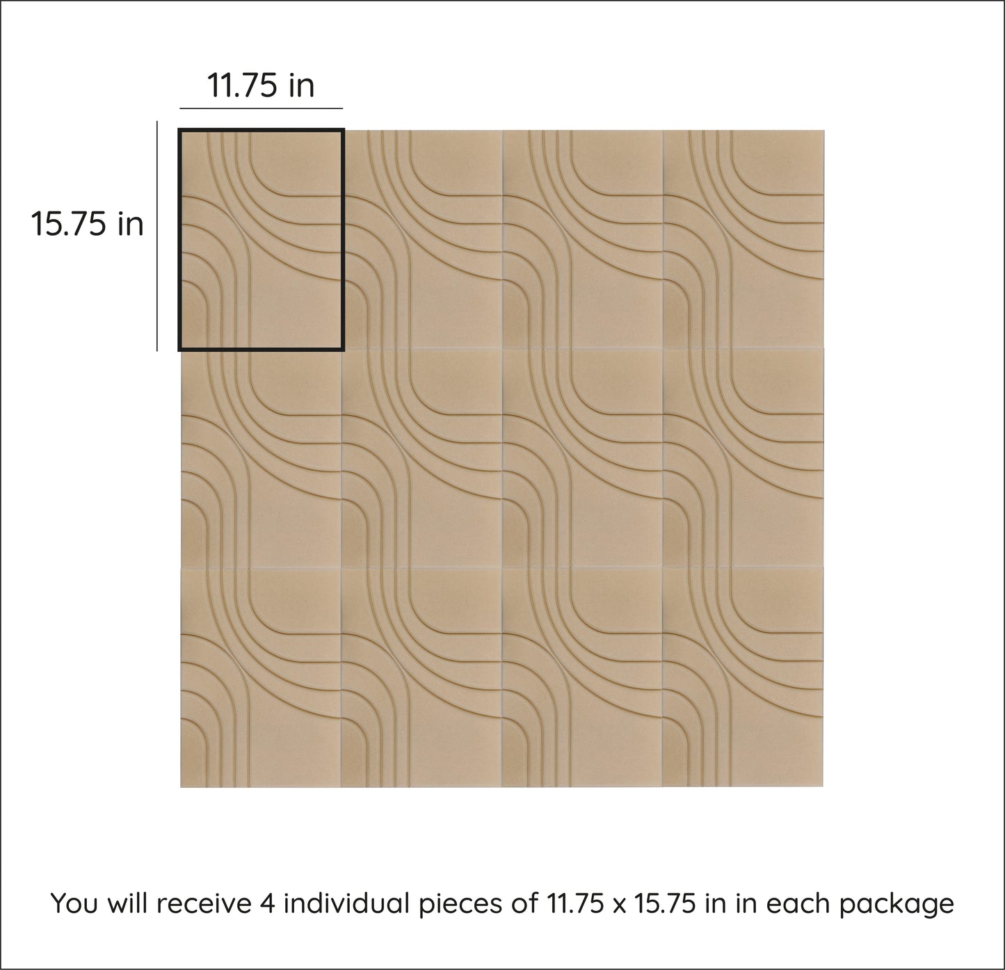 ध्वनिक 3D MDF पैनल, 3D लकड़ी एक्सेंट दीवार