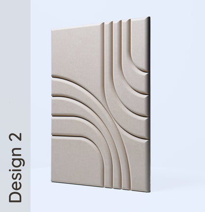 Panneau MDF acoustique 3D, mur d'accent en bois 3D