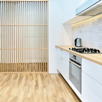 Customizable Slatted Partition Wall