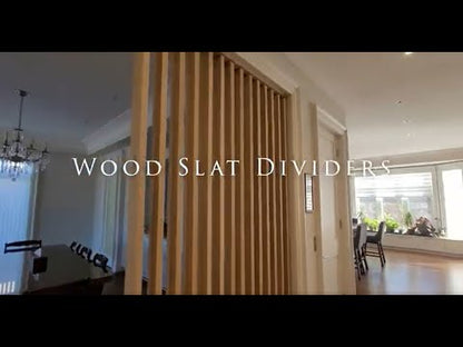 Custom Made Rotating Wooden Slat Dividers