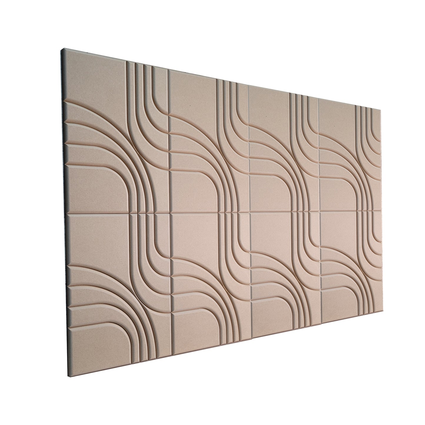 Panneau MDF acoustique 3D, mur d'accent en bois 3D