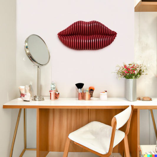 Labios 3D paramétricos, decoración de pared 3D paramétrica