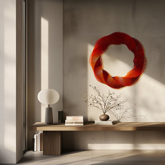 3d wall art, Geometric wall art, 3d art, wall art 3d, parametric ring, Arboreal Rings, Parametric frame