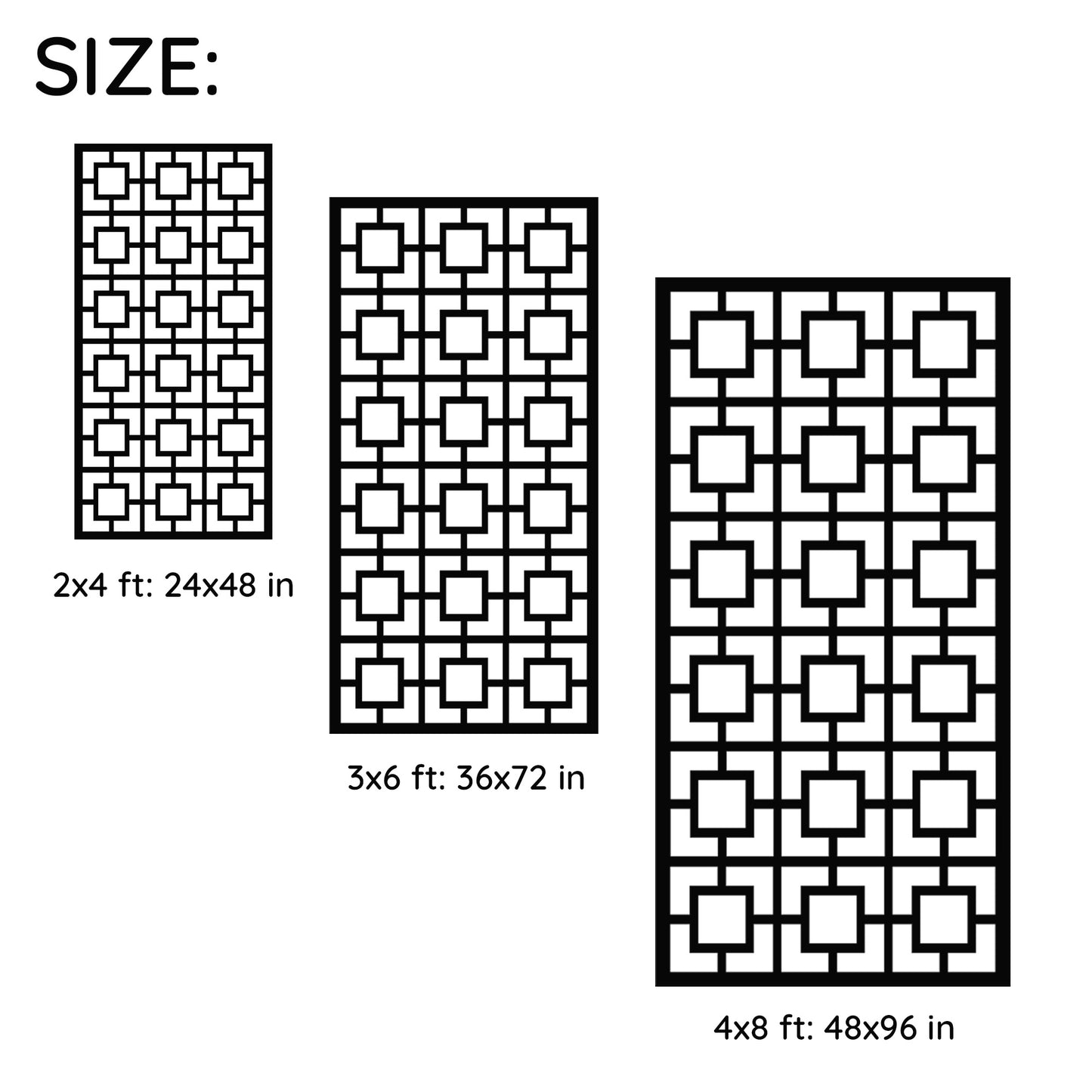 Fixed Size Fence and Outdoor Privacy Panel