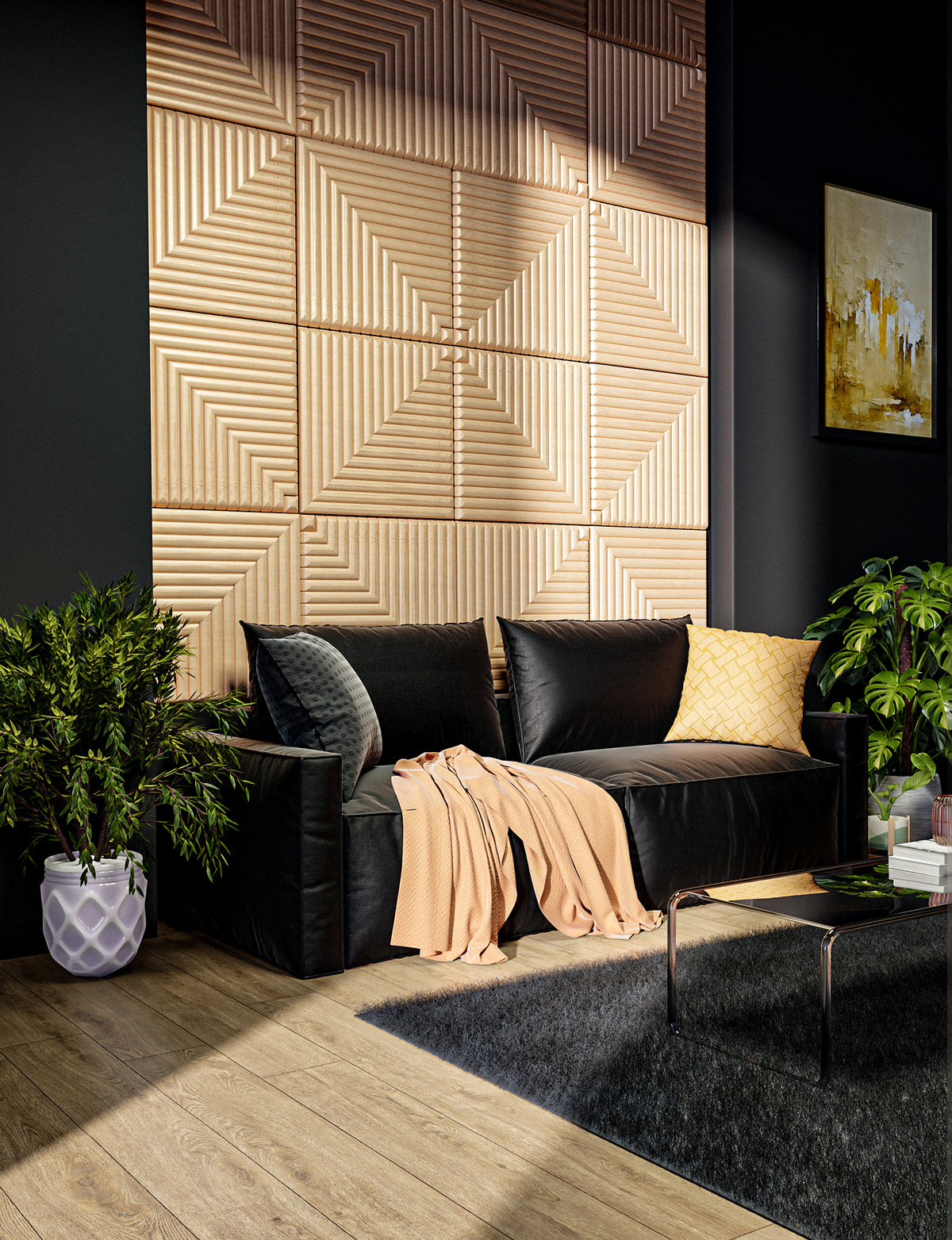 Silence & Style in One: The Acoustic Diamond 3D Wall Panel