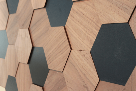 Wooden Hexagon, Honeycomb Wood, Wood Wall Tile, 3d hexagon, wooden Honey comb