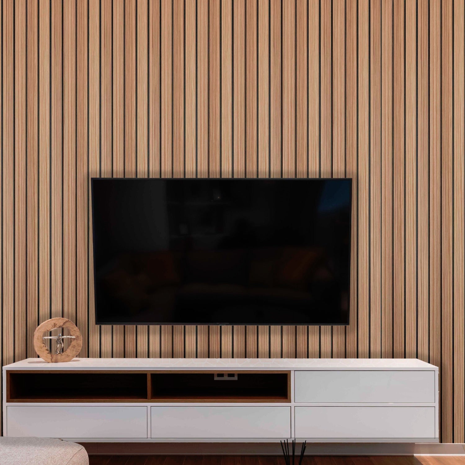 Tv Unit with Decor Panel Plus Wall Decor Panel - Anthracite Living Room  Etgshop | eBay
